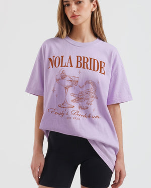Nola Krewe, Nola Bride T-Shirt Orchid