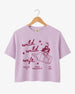 Wild Wild Wife Cowgirl Tequila Crop Top Orchid