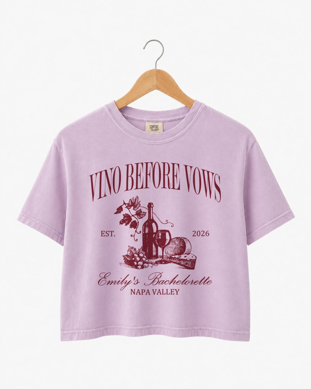 Vino Before Vows Crop Top Orchid