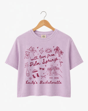 With Love from Palm Springs Crop Top Orchid