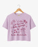 With Love from Palm Springs Crop Top Orchid