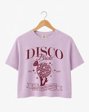 Dancing Queen, Disco Bride Crop Top Orchid