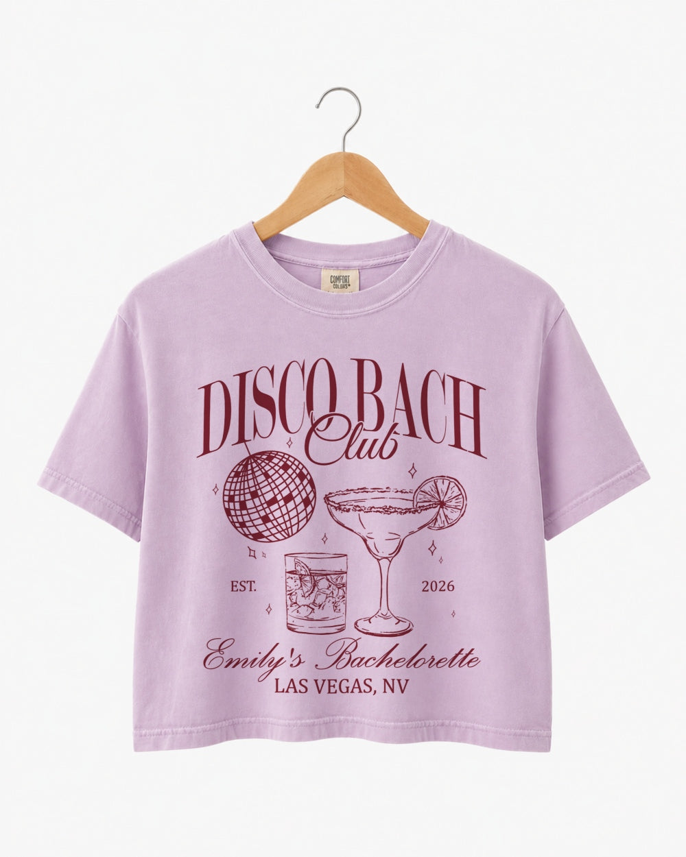 Disco Bach Club Crop Top Orchid