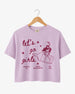Let's Go Girls Cowgirl Bottle Crop Top Orchid