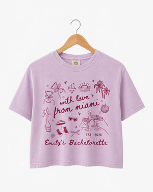 With Love from Miami Crop Top Orchid