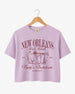 New Orleans Girls Club Crop Top Orchid