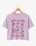 Let's Go Girls Cowgirl Party Crop Top Orchid