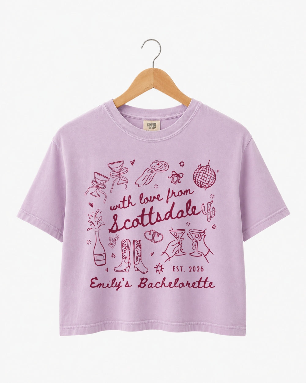 With Love from Scottsdale Crop Top Orchid
