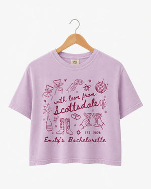 With Love from Scottsdale Crop Top Orchid