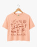Personalized bride crop top for wine themed bachelorette parties and matching group looks
