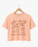 With Love from Nola Crop Top Peachy