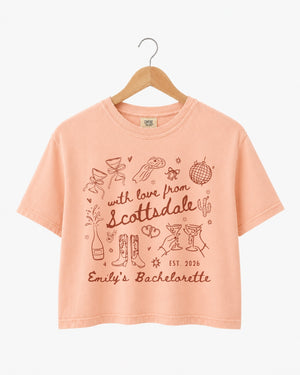 With Love from Scottsdale Crop Top Peachy