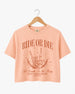 Bride or Die, Ride or Die Crop Top Peachy