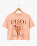 Dancing Queen, Disco Bride Crop Top Peachy
