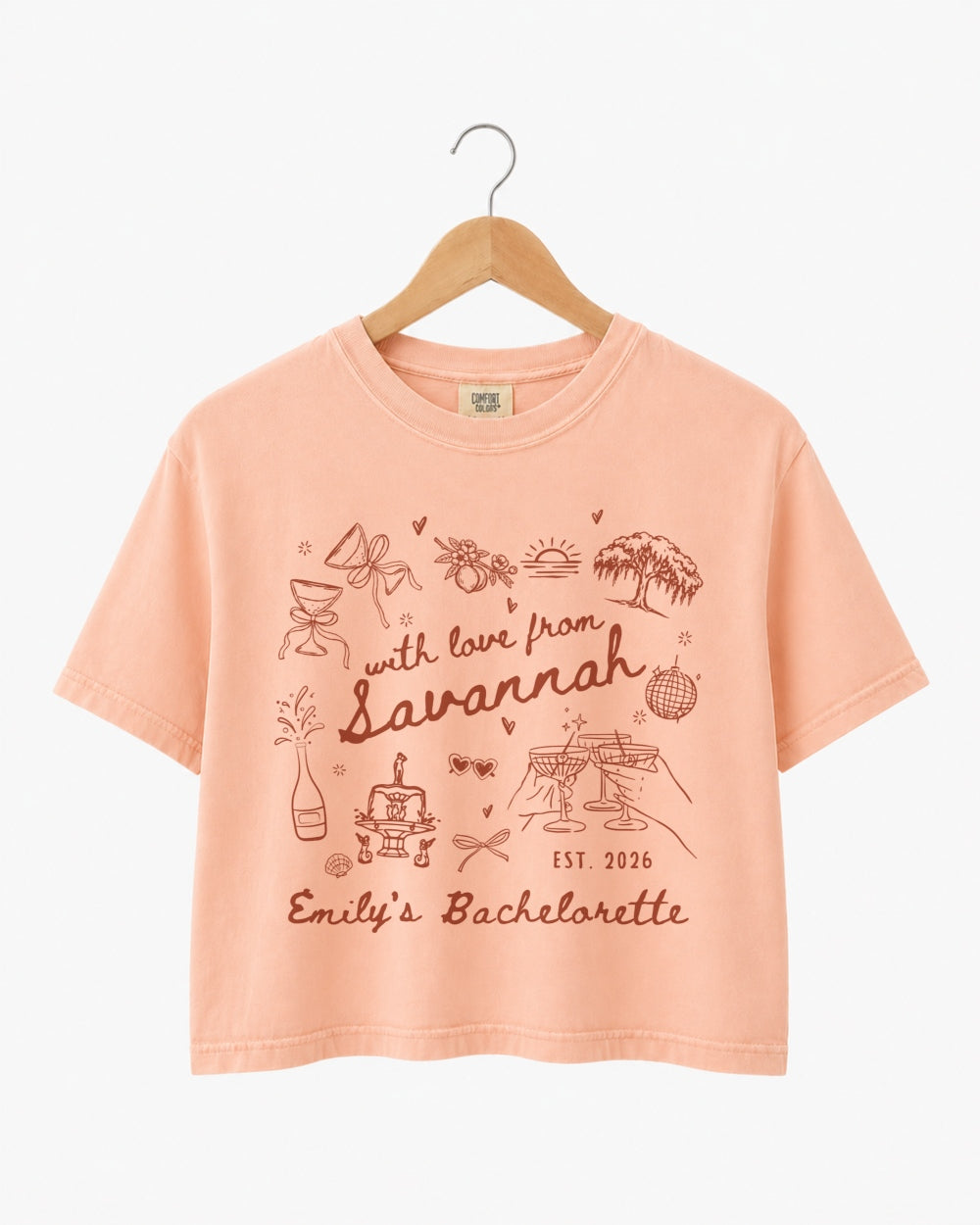 With Love from Savannah Crop Top Peachy