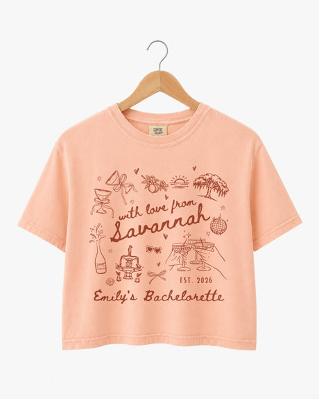 With Love from Savannah Crop Top Peachy