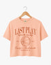 Last Play Before the Big Day - Basketball Crop Top Peachy
