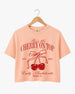 She's The Cherry On Top Crop Top Peachy