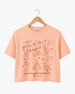 Going To The Chapel Crop Top Peachy