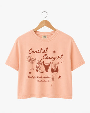 Coastal Cowgirl Crop Top Peachy