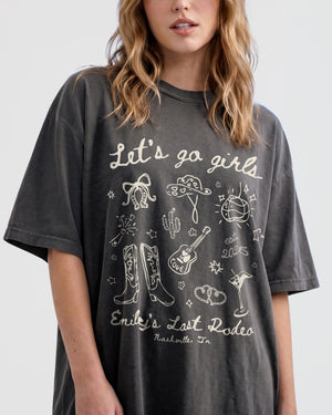 Let's Go Girls Cowgirl Party T-Shirt Pepper