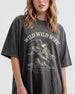 Bachelorette weekend rodeo tee with vintage western illustration for the Wild Wild Wife crew. Personalized with bride name, destination city, and weekend date for the whole party.