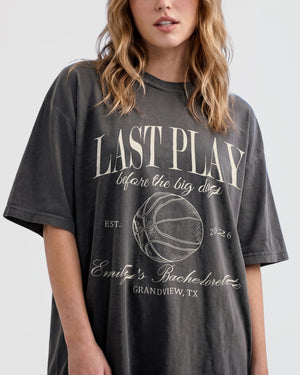 Last Play Before the Big Day - Basketball T-Shirt Pepper