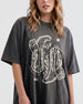 Settlin' Down & Saddlin' Up Cowgirl Boots T-Shirt Pepper