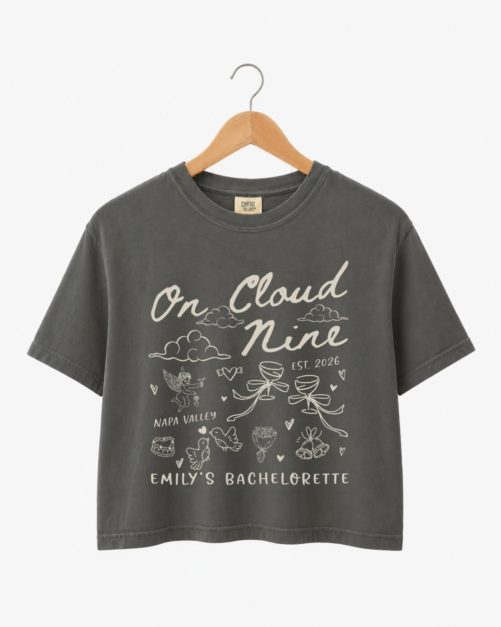 On Cloud Nine Crop Top Pepper