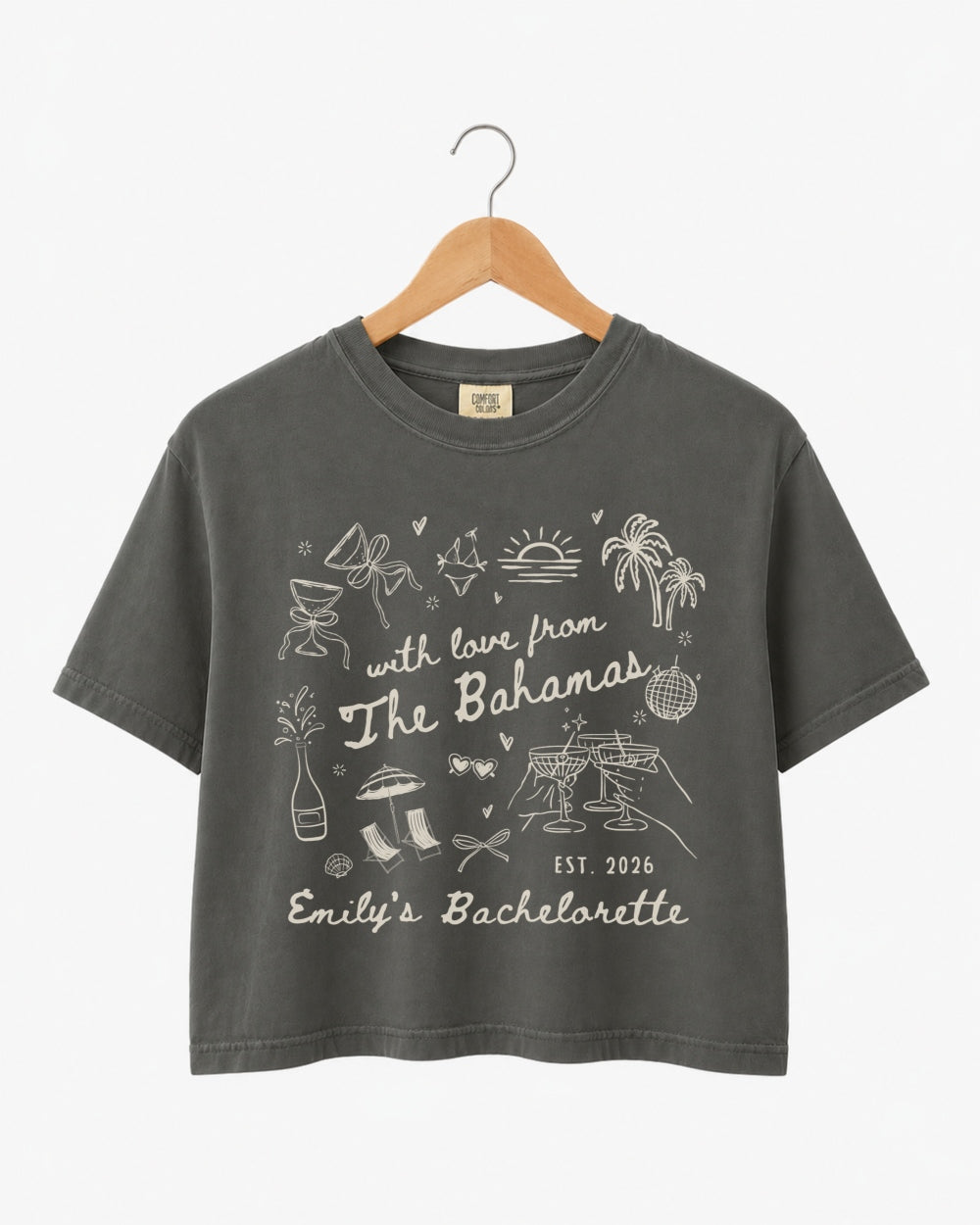 With Love from The Bahamas Crop Top Pepper