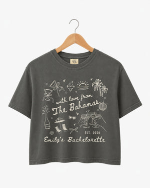 With Love from The Bahamas Crop Top Pepper