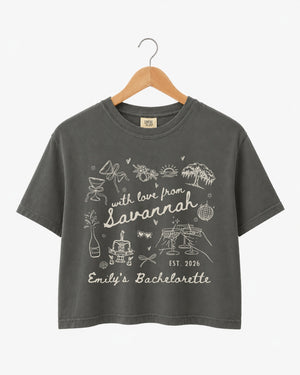 With Love from Savannah Crop Top Pepper