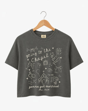 Going To The Chapel Crop Top Pepper