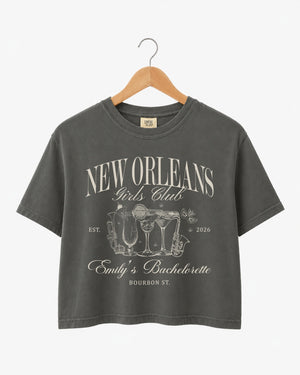 New Orleans Girls Club Crop Top Pepper