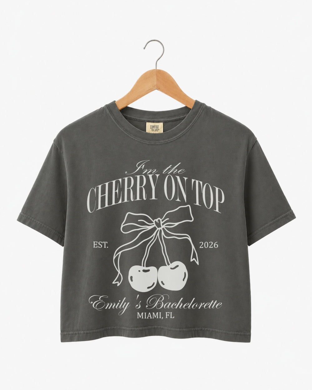 She's The Cherry On Top Crop Top Pepper