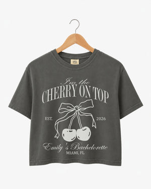 She's The Cherry On Top Crop Top Pepper