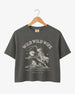 Cropped bachelorette tee with vintage western rodeo art for the Wild Wild Wife crew. Personalize with bride name, date, and destination city for every member of the bridal party.