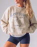 Last Toast on The Slopes Martini Sweatshirt Sand