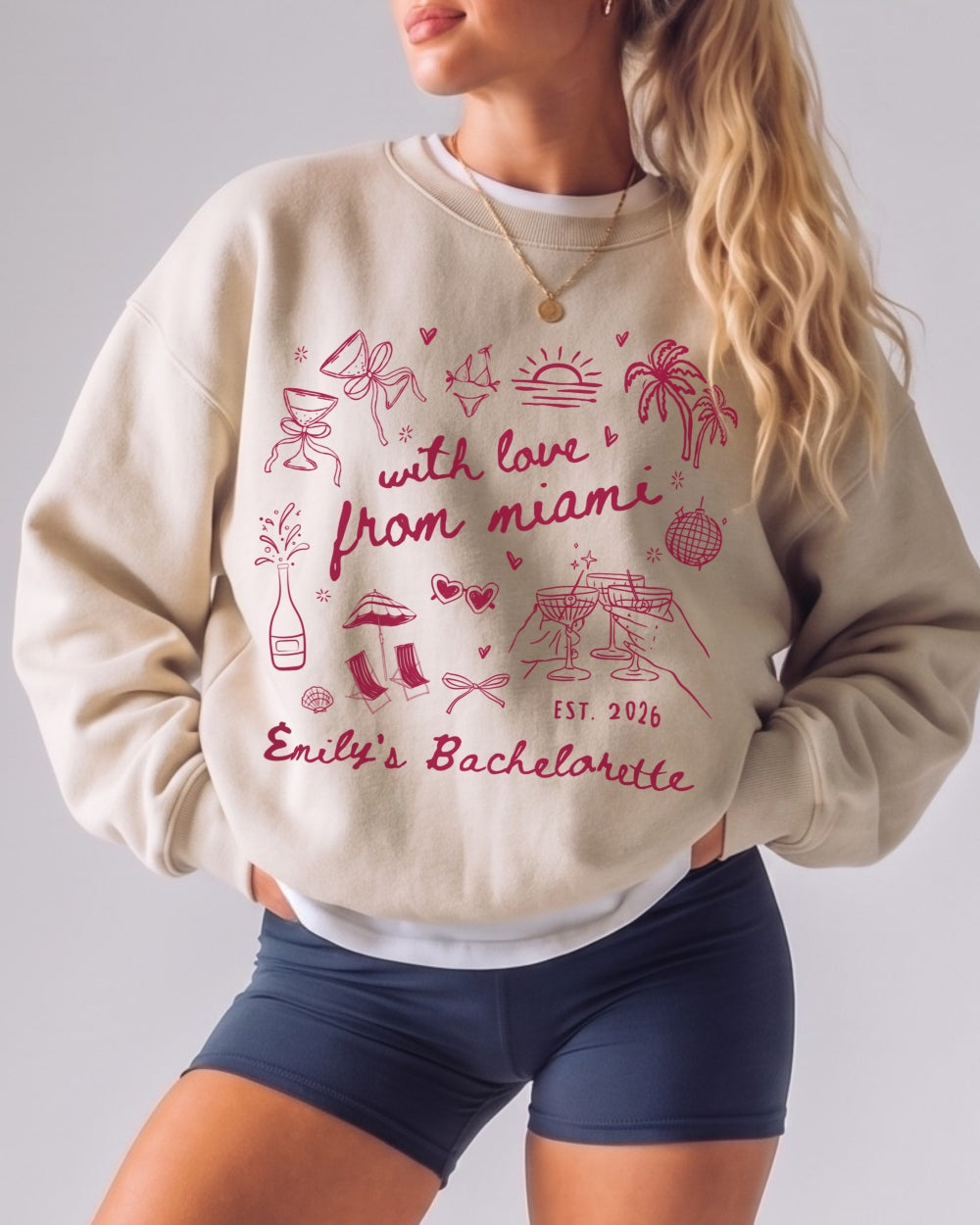 With Love from Miami Sweatshirt Sand