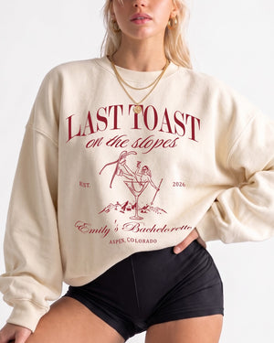 Last Toast on The Slopes Martini Sweatshirt