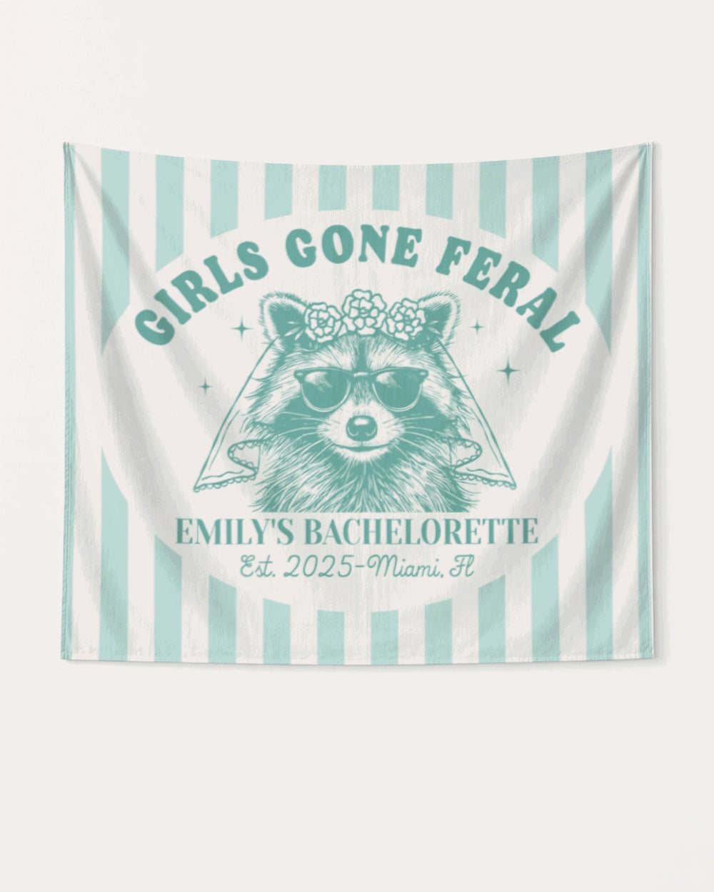 Girls Gone Feral Banner Soft Teal