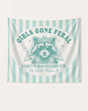 Girls Gone Feral Banner Soft Teal