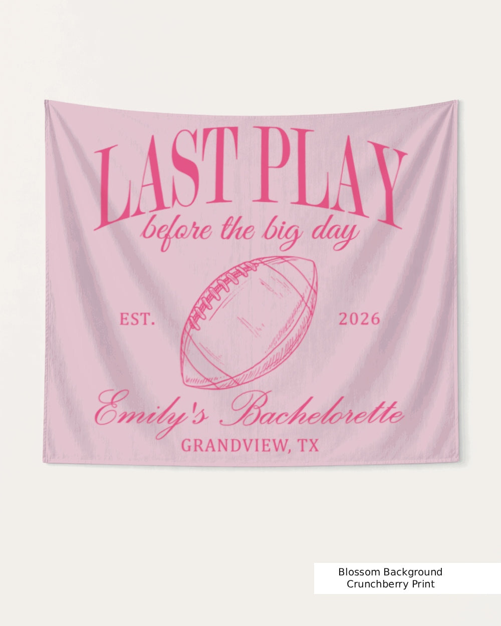 Last Play Before the Big Day - Football Banner