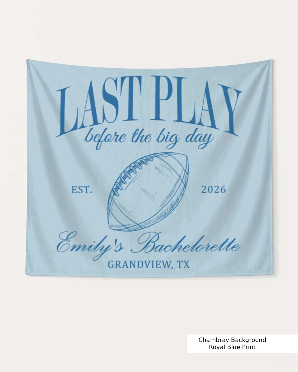 Last Play Before the Big Day - Football Banner