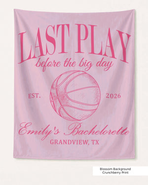 Last Play Before the Big Day - Basketball Banner