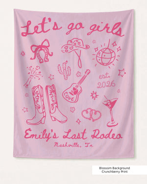 Let's Go Girls Cowgirl Party Banner