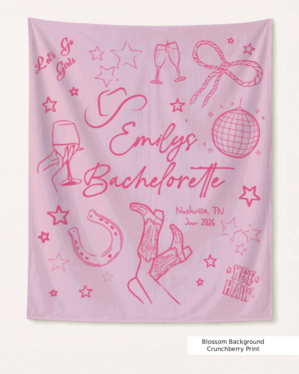 Let's Go Girls Disco Boots Banner