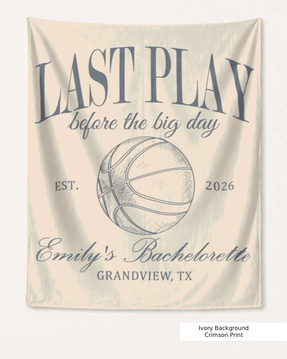 Last Play Before the Big Day - Basketball Banner