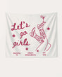 Vintage line-art bachelorette party banner with cursive script and Nashville boot-and-martini illustration. Personalized with bride name, destination city, and year for the full bridal crew.