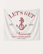 Let's Get Nauti Banner White